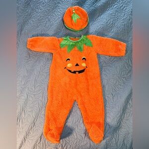 Orange Pumpkin Baby Costume 9-10 months